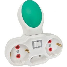 Resim Fetih Gece Lambası Üçlü Golyat Prizli Led Anahtarlı 99-02 Mavi 