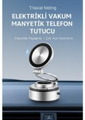 Resim Vakumlu 3 Hareketli Araç Tutacağı 360 Derece Gri 
