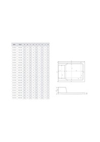 Resim Shower 70X130 Agron Dikdörtgen Flat Oturmalı Duş Teknesi 