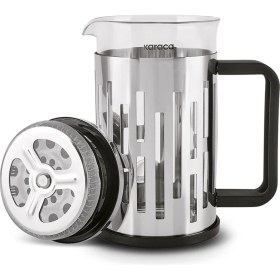 Resim PremiumPort Paslanmaz Çelik French Press 600 Ml, Şık ve Dayanıklı Kahve Demleme Aracı 