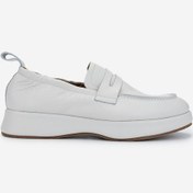 Resim Valmenti Erkek Hakiki Deri Kırık Beyaz Loafer Ayakkabı 325 13153 Erk Ayk Y25 Off Whıte Beyaz 