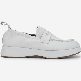 Resim Valmenti Erkek Hakiki Deri Kırık Beyaz Loafer Ayakkabı 325 13153 Erk Ayk Y25 Off Whıte Beyaz 