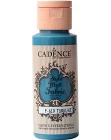 Resim Cadence Sytle Matt Kumaş Boyası 59 ML F-619 Turkuaz 