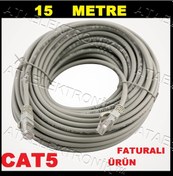 Resim 15 Metre Internet Kablo Modem Bilgisayar Led Tv Arasi Cat5 