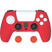 Resim Adalia Ps5 Joystick Uyumlu Koruyucu Silikon Kılıf Ve Analog Koruyucu Set 