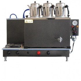 Resim Tiryaki 3 Demlikli Statik Çay Kazanı Gri 