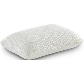 Resim Rudu Breathe Easy Mentol Kılıflı Visco Visko Delikli Bütün Yastık 60x40cm 1150gr Omuz/boyun Destekli Beyaz - Yeşil 