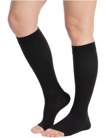 Resim Ccl 2 Diz Altı Burnu AçıkÇorabı Siyah Siyah 