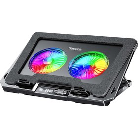 Resim Hype Store GT102 Laptop Soğutucu, 2200rpm, Rgb Işıklı, Led Display, Notebook Soğutucu Stand 