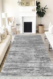 Resim Doku Westa Kaymaz Tabanlı Yıkanabilir Antibakteriyel Dijital Baskı Doku Halı Kilim, DK-5201A-WST-120X350 