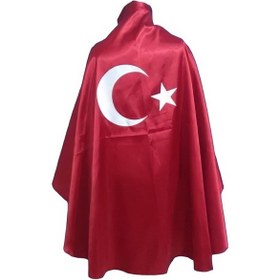 Resim 23 Nisan- 29 Ekim Ay Yıldız Bayrak Pelerin 2-14 Yaş 