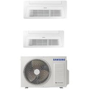 Resim Wind Free Multi Tek Yön Kaset 1+2 Sistem (AJ050TXJ2KH/EA) 2x12000 Btu İç 5.2 Kw Dış Ünite Klima Samsung