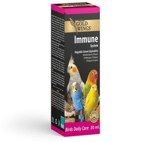 Resim Gold Wings Immune System Kuşlar için Bağışıklık Sistemi Güçlendirici Sıvı Vitamin 20 ml 