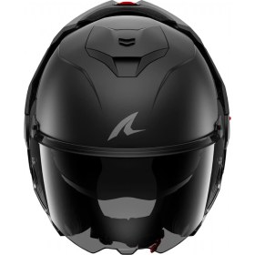 Resim Shark Oxo Dark Shadow Mat Siyah Modüler Kask (Renkli Cam Hediyelidir) 