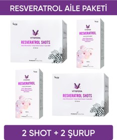 Resim Vitisfera Resveratrol Aile Paketi (2 Shot + 2 Şurup) 