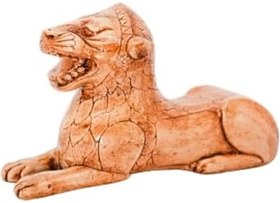 Resim Urartu Aslanı Heykeli - Antik Anadolu Koruyucu Sembol - El Yapımı Arkeolojik Replika - Müze Kalitesi 