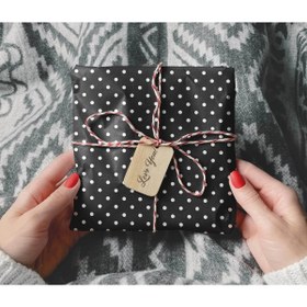 Resim HRS 50 X 70 Cm Puantiyeli Hediye Paketleme Ambalaj Kağıdı (paket Içi 6'li) PLNNEW1276 