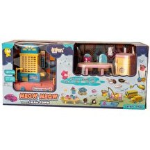 Resim Sesli Işıklı Şehir Seti Pembe Kedili Mutfak Seti 