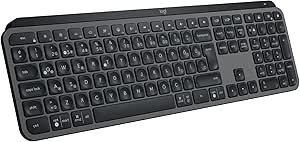 Resim Logitech MX Keys S Kablosuz Klavye, Düşük Profil, Akıcı Hassas Sessiz Yazma, Programlanabilir Tuşlar, Arkadan Aydınlatma, Bluetooth, USB C Şarj Edilebilir, Windows, Linux, Chrome, Mac, Türkçe Q, Siyah 