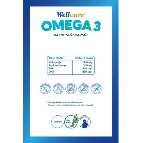 Resim Wellcare Omega 3 Balık Yağı 30 Kapsül 