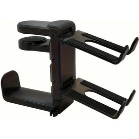 Resim Willowhaven 1 Adet Evrensel Abs Oyun Kumandası Ve Kulaklık Askısı - Ayarlanabilir Çift Kancalı Taşınabilir Masaüstü Organizatörü Siyah 