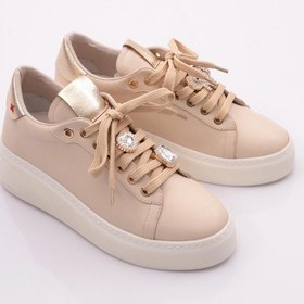 Resim Dgn Es1500 Kadin Bağciklari Süslü Spor Ayakkabi ES1500-2007-0R152 Bej 