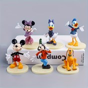 Resim 6 adet Disney Mickey Mousehouse, Donald Duck Daisy Anime Figürleri - PVC Koleksiyonluk Heykellerle Canlı Renkler, Yatak Odası, Oturma Odası, Mutfak için Çağdaş Ev Dekoru - Disney Hayranları için Mükemmel Doğum Günü Hediyesi, Disney Dekoru, Oda Dekorasyonu, Eğlenceli Tasarım, Kaliteli El Sanatları 