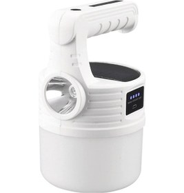 Resim UniChrome Güneş Enerjili Solar Aydınlatma Kamp Lambası Beyaz 