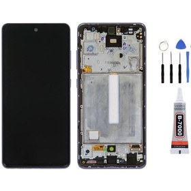 Resim Samsung A52 A525f Çıtalı Mavi Uyumlu Ekran Lcd Dokunmatik Tamir Seti Ve Yapıştırıcı Yanında Yedcom 