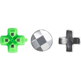 Resim Ps5 Çapraz Anahtar İçin 3 Adet / Set Gamepad Metal Düğmeler Mantar Kafa Manyetik Taban Çapraz Tuşlar Aksesuar Seti 