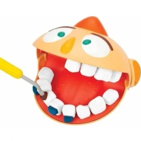 Resim Odea Oyun Hamuru Seti Dişçi Dr.toothy, 6X50 Gr, 15 Parçalı Eğitici Oyuncak 