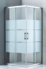 Resim Durul Duşakabin Kare 5mm Kumlama Box Desen Cam H.190 Cm 