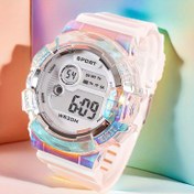 Resim Unicorn Ins Wind Akademisi Orman Serisi Dijital Saat, Kadınlar için Çok Fonksiyonlu Açık Hava Sporları Trend Elektronik Saat, Tarih Gösterimi, PVC Kayış ve LED Arka Aydınlatma, 50m'ye kadar Su Geçirmez, Rahat Giyim | Canlı Unicorn Tasarımı | Dayanıklı Plastik Gövde, Unicorn Oda Dekoru 