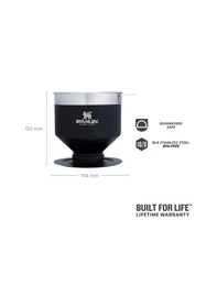 Resim The Perfect-brew Pour Over Kahve Demleyici - Matte Black Pebble 