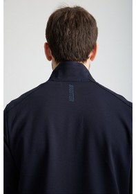 Resim Shooter Sportswear Shooter Erkek Luxe Eşofman Takımı Rahat Kalıp Manşetli Minimal Logo Lacivert 