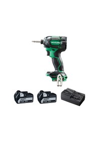 Resim Hikoki WH18DC-5.0 18V/5.0AH 210NM Çift Akülü Şarjlı Darbeli Vidalama 