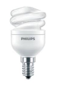 Resim Philips 8w=45w Mini Spiral Kıvrık Tasarruflu Ampul E14 Duy Sarı Işık 2700k/505 Lumen 