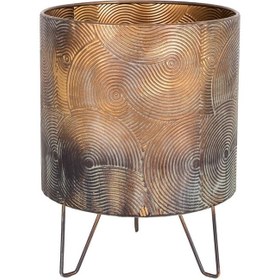 Resim Euroflora HDYEN02581 Metal Saksı Ayaklı 26,5x34,5cm 