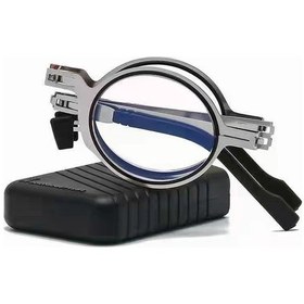 Resim Ximistore9 Erkek İçin Katlanabilir, Ultra Hafif, Vida Yok, Mavi Işık Engelleyici, Yüksek Kaliteli Görüş Sağlayan, Yorulmama İçin Gözlük +300, Dairesel Kare, Kutulu Taşınabilir Yeşil 
