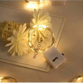 Resim 2m Pilli Peri Led Gün Işığı Renkli 