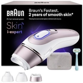 Resim Braun Ipl Skin I·expert Beyaz Renkli Kablolu IPL Cihazı, Cilt Temas Sensörü ile Etkili Tüy Alma PL7321 
