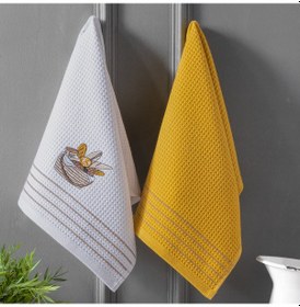 Resim Schafer Nakışlı 2 Li Kurulama Bezi 40x60 Cm-hardal 