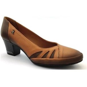 Resim Venüs 1397 Günlük Hakiki Deri Bayan Ayakkabı-taba Taba 