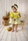 Resim aryakids Kız Bebek Bandanalı Tatlı Meyveler Elbise Limon 