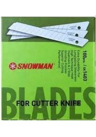 Resim Snowman Sk2 Dar Maket Bıçağı Yedeği 100 Lü 30 Derece Eğimli 