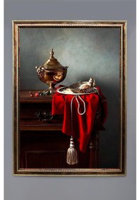 Resim Dijital Kumaş Baskılı Dekoratif Çerçeveli Tablo Tbl0008 