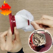 Resim 50 Adet Sağlam Tek Kullanımlık Vakum Filtresi - Ayaklı ve Dik Vakumlara Uyumlu, Toz, Evcil Hayvan Tüyü ve Alerjenleri Tutucu - Çoğu Ev ve Ofis Vakuümüyle Uyumlu - Yedek Filtreler, Verimli Filtrasyon Tasarımı, Esnek Lif Yapısı 
