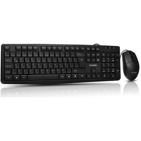 Resim Dark DK-AC-KM1060 Türkçe Q Kablolu Ev & Ofis Yüksek Tuşlu Klavye & Mouse Set 