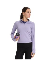 Resim Sportive Dewey Half-zip Kadın Mor Koşu T-shirt 25kk1033-lıl 1776388 Mor 