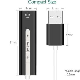 Resim 5072 7.1 USB Harici Ses Kartı 3.5 mm Çevirici Dönüştürücü Ses Kartı 